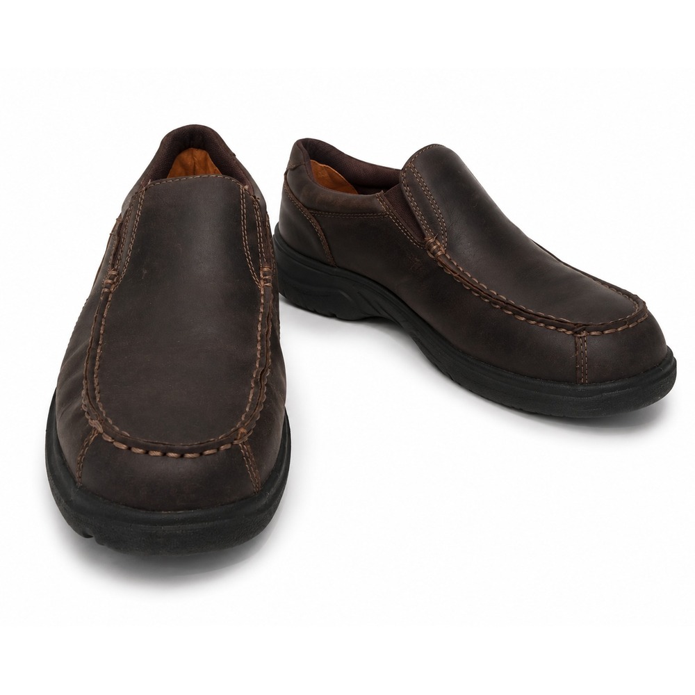 Timberland Men's Richmont Slip On Shoes Size‎ 7 Brown Burnished Leather 5046A